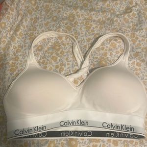 White calvin Klein bralette